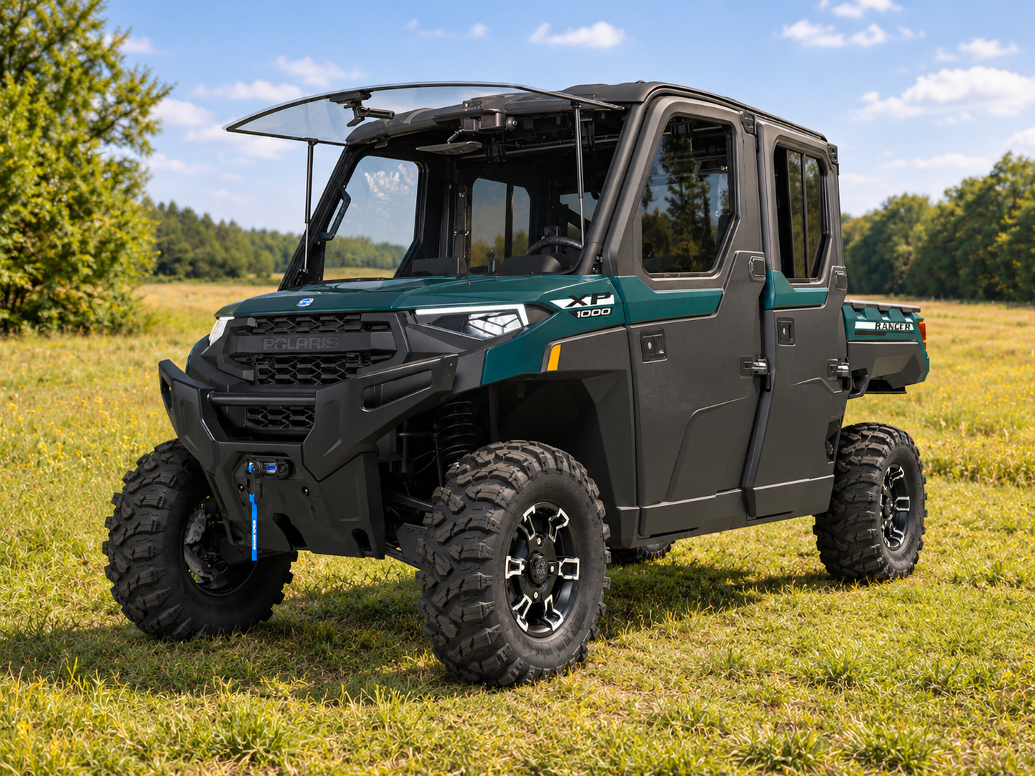 2027 Polaris RANGER CREW XP 1000 NorthStar Ultimate Blue Labyrinth — photo 1 of 6